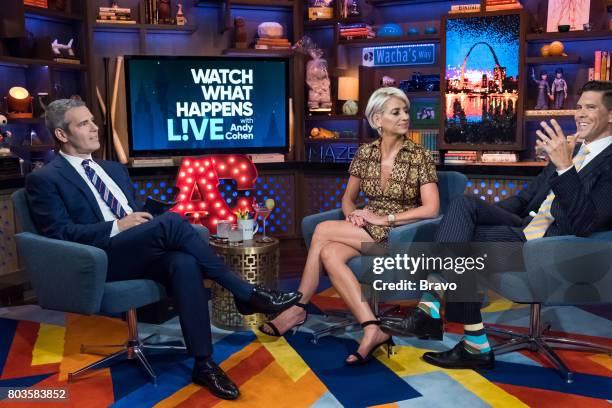 Pictured : Andy Cohen, Dorinda Medley and Fredrik Eklund --