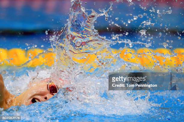 Chase Kalisz competes in the Men's 400 LC Meter Individual Medley Final during the 2017 Phillips 66 National Championships & World Championship...