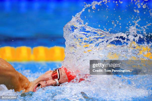 Chase Kalisz competes in the Men's 400 LC Meter Individual Medley Final during the 2017 Phillips 66 National Championships & World Championship...