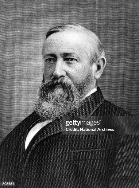 President Benjamin Harrison of the United States serving from 1889 to 1893.