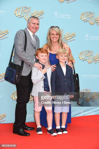 Sally Lindsay and family attend the Gala performance of Wind In The Willows at London Palladium on June 29, 2017 in London, England.