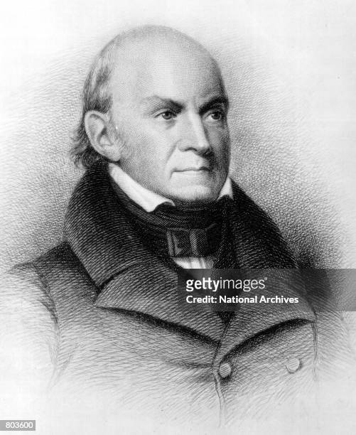 John Quincy Adams, sixth President of the United States serving from 1825 to 1829.