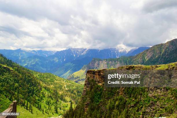 treacherous terrain - rohtang stockfoto's en -beelden