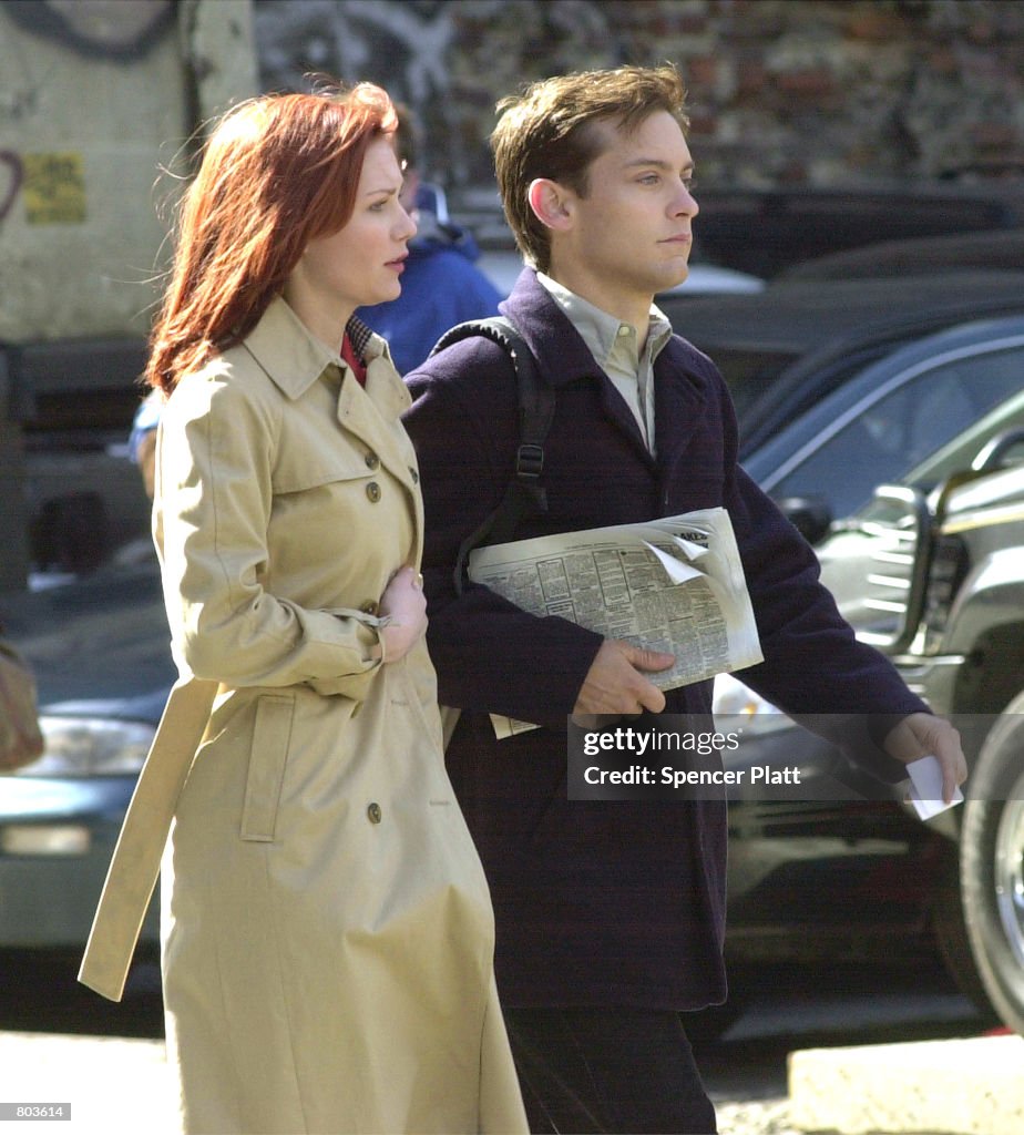 Tobey Maguire and Kirsten Dunst act on the set of the new movie... News