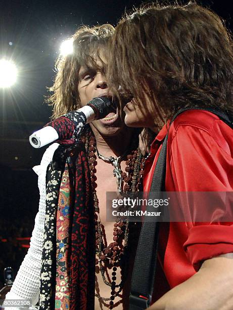 Steven Tyler and Joe Perry of Aerosmith