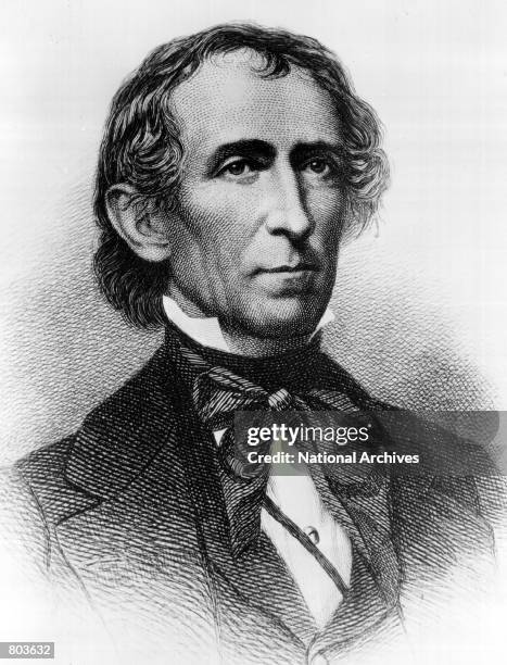 John Tyler, tenth President of the United States serving from 1841 to 1845.