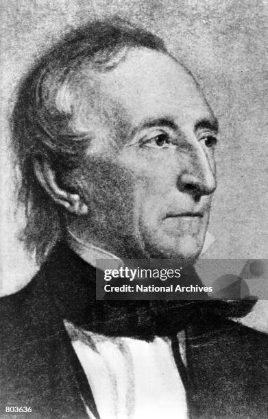 John Tyler, tenth President of the United States serving from 1841 to 1845.