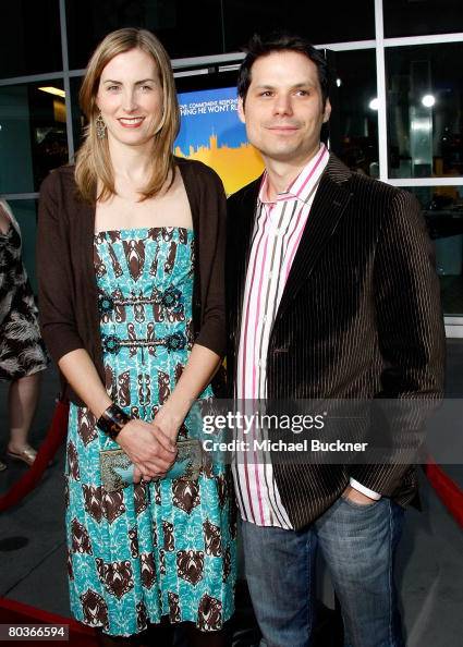 Actowriter Michael Ian Black and his wife Martha Hagen arrive at