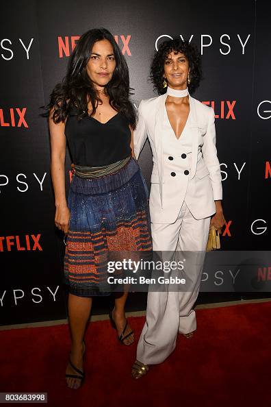 Actresses Sarita Choudhury and Poorna Jagannathan attend a special