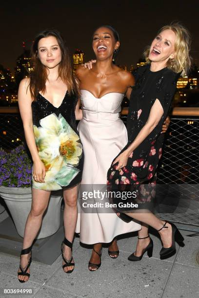Actresses Sophie Cookson, Melanie Liburd and Naomi Watts attend the after party of 'Gypsy' hosted by Netflix at Public Hotel on June 29, 2017 in New...