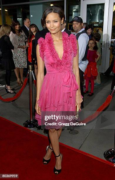 Actress Thandie Newton arrives at the Run, Fat Boy, Run premiere on March 24, 2008 at Arclight Cinemas in Los Angeles, California.