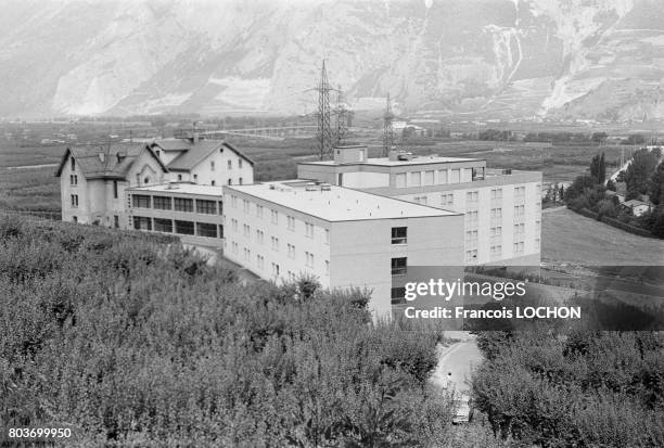 Le séminaire d'Ecône le 7 août 1976, en Suisse.