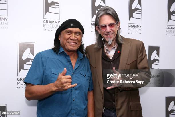 Henry Kapono and GRAMMY Museum Executive Director Scott Goldman attend An Evening With Henry Kapono at The GRAMMY Museum on June 29, 2017 in Los...