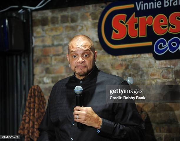 Sinbad performs at the Stress Factory Comedy Club on June 29, 2017 in New Brunswick, New Jersey.