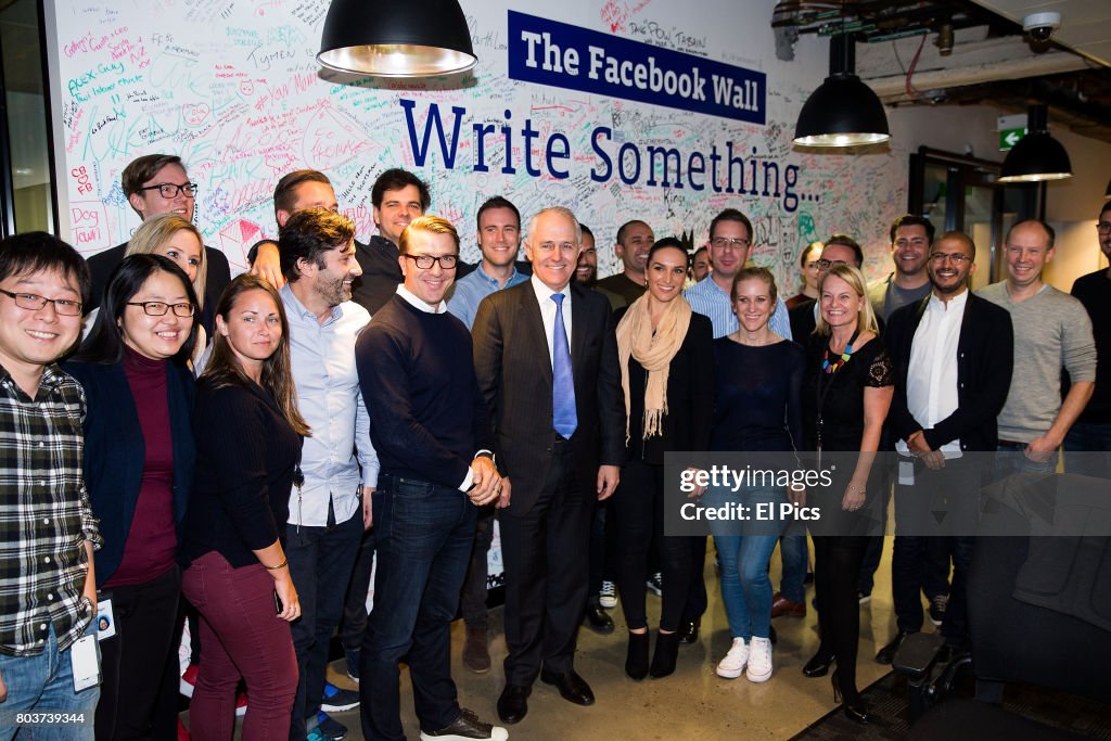 Malcolm Turnbull Launches Ai-Media Partnership With Facebook