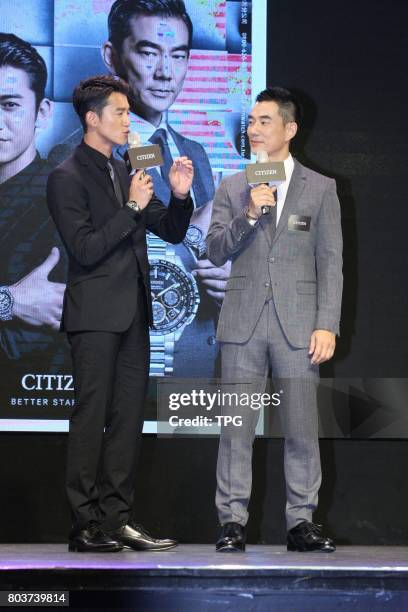 Richie Ren promotoes for CITIZEN Eco-Drive watch on 29th June, 2017 in Taipei, Taiwan, China.