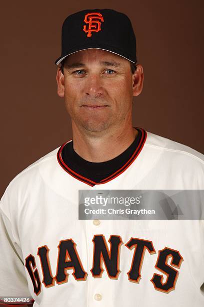 Mark Gardner of the San Francisco Giants poses for a photo during Spring Training Photo Day at Scottsdale Stadium in Scottsdale, Arizona.