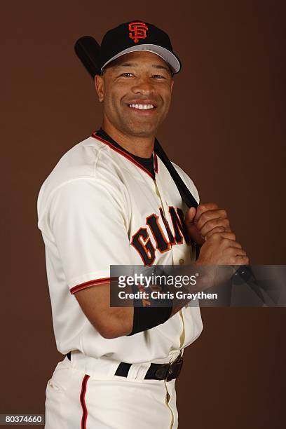 Dave Roberts of the San Francisco Giants poses for a photo during Spring Training Photo Day at Scottsdale Stadium in Scottsdale, Arizona.