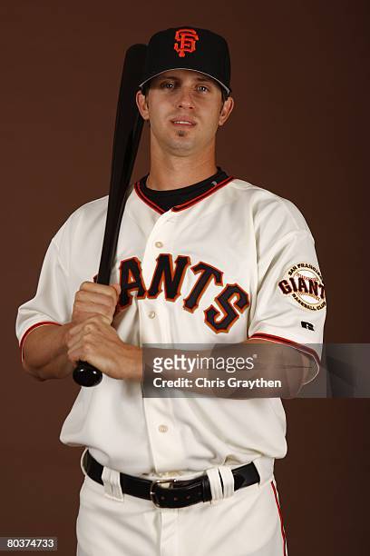 Brian Horwitz of the San Francisco Giants poses for a photo during Spring Training Photo Day at Scottsdale Stadium in Scottsdale, Arizona.