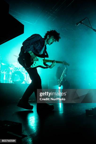 Crowds watch the english rock band 'The 1975' at Fabrique in Milan, Italy, on 29 June 2017. The 1975 announced the 2017 European tour to support the...