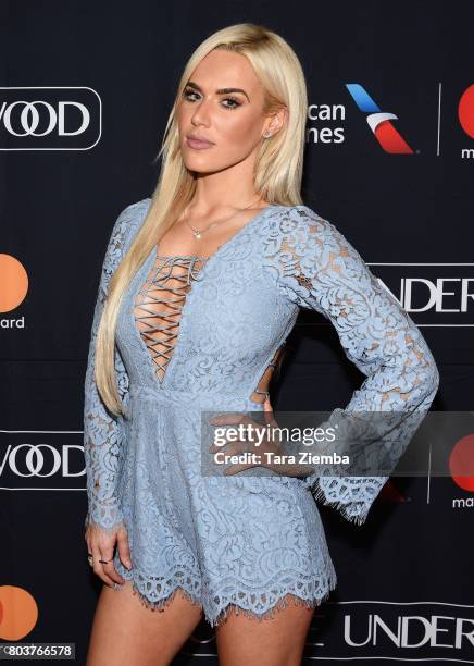 Professional wrestler and actress C.J. Perry attends American Airlines and Mastercard Present Carrie Underwood at Orpheum Theatre on June 29, 2017 in...