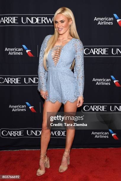 Professional wrestler and actress C.J. Perry attends American Airlines and Mastercard Present Carrie Underwood at Orpheum Theatre on June 29, 2017 in...