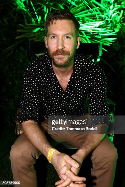 Calvin Harris attends his album launch party at a private residence on June 29, 2017 in Los Angeles, California.