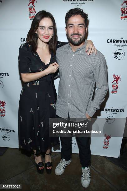 Ana de La Reguera and Alfonso Herrera attend the La Carmencita Celebrates Its Grand Opening on June 29, 2017 in Los Angeles, California.