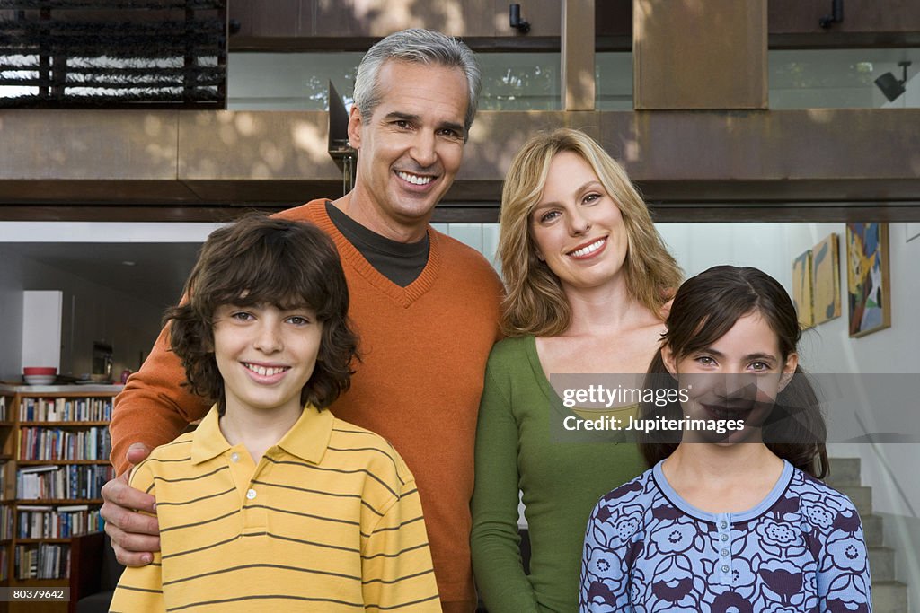 Portrait of smiling family