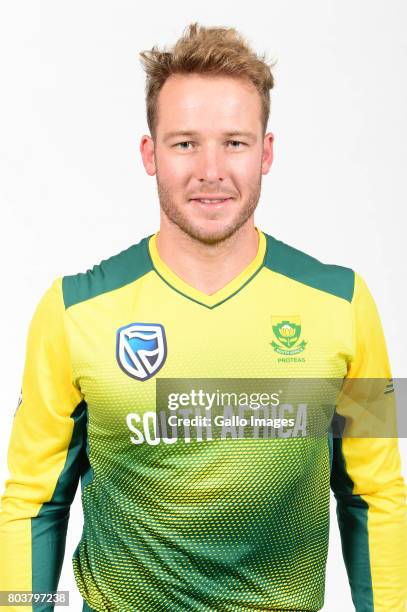 David Miller of the Proteas during the Proteas portrait shoot on May 13, 2017 in Johannesburg, South Africa.