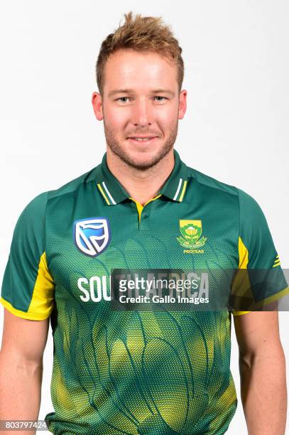 David Miller of the Proteas during the Proteas portrait shoot on May 13, 2017 in Johannesburg, South Africa.