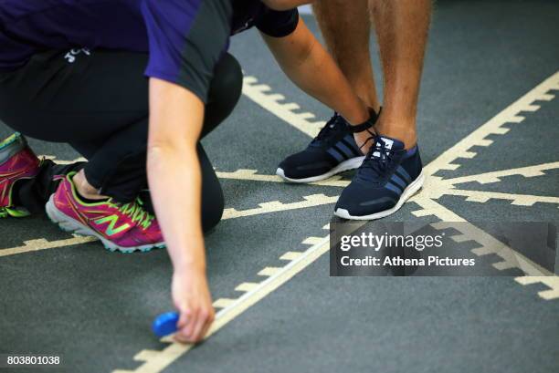 Erwin Mulder is being tested at the Swansea City Training at The Fairwood Training Ground on June 19, 2017 in Swansea, Wales.