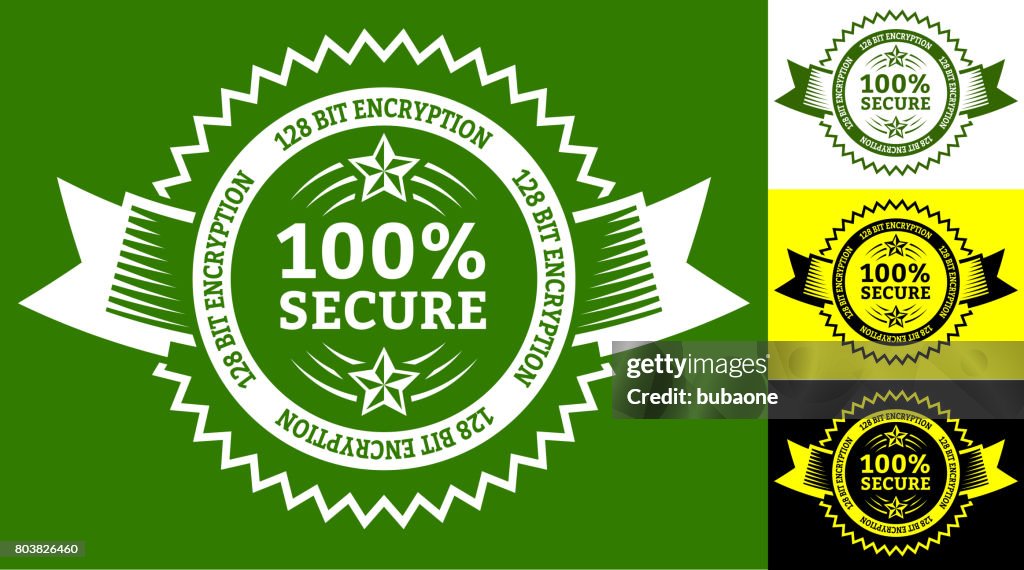 Secure Vector Graphic Badge With Multiple Variations High-Res Vector ...