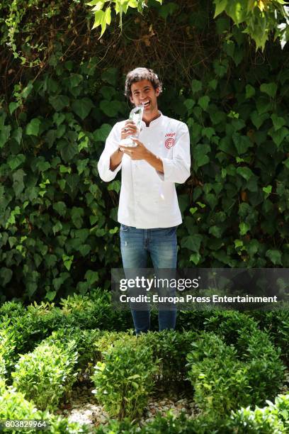 Jorge Brazalez, the winner of TV MasterChef, poses for a photo session on June 29, 2017 in Madrid, Spain.