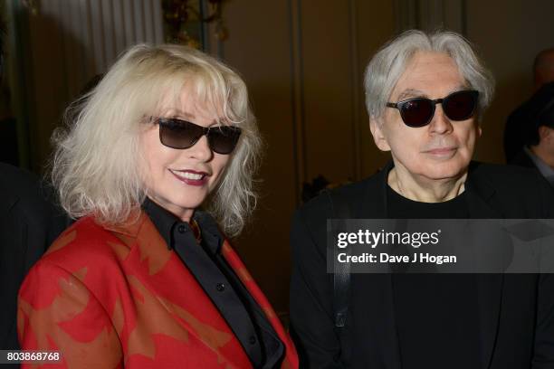 Debbie Harry and Chris Stein attend the Nordoff Robbins' O2 Silver Clef Awards at The Grosvenor House Hotel on June 30, 2017 in London, England.