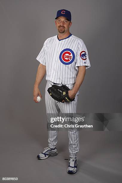 Chad Fox of the Chicago Cubs poses for a photo during Spring Training Photo Day on February 25, 2008 in Mesa, Arizona.