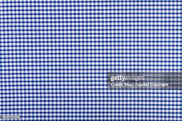 fabric - blue tablecloth stockfoto's en -beelden