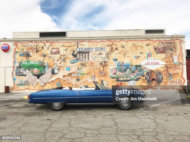 Country Store in Baker California featuring 1974 Cadillac Eldorado convertible on June 10, 2017.