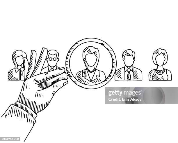 suche nach job-symbol mit lupe - auszubildender stock-grafiken, -clipart, -cartoons und -symbole