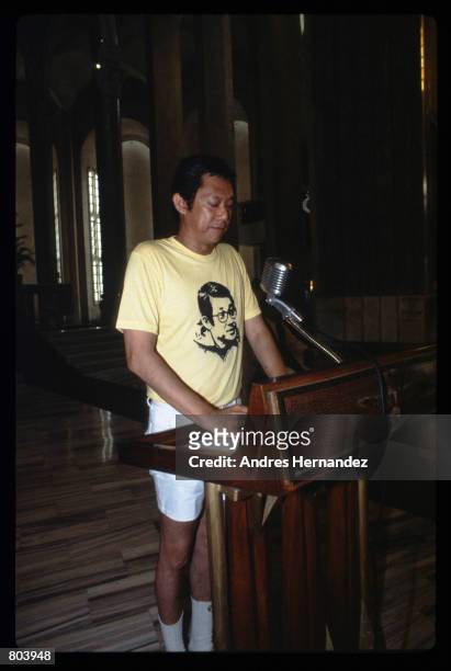 Agapito "Butz" Aquino poses October 4, 1983 in the Philippines. Agapito is the brother of slain Philippino senator Benigno Aquino.