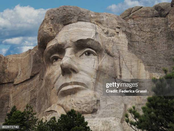 abraham lincoln, mount rushmore national monument - マウントラシュモア国立記念碑 ストックフォトと画像