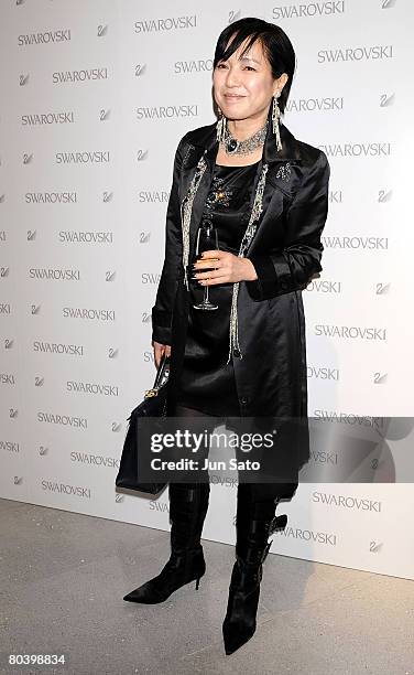 Actress Kaori Momoi attends the press preview of Swarovski Ginza Shop Opening on March 27, 2008 in Tokyo, Japan.