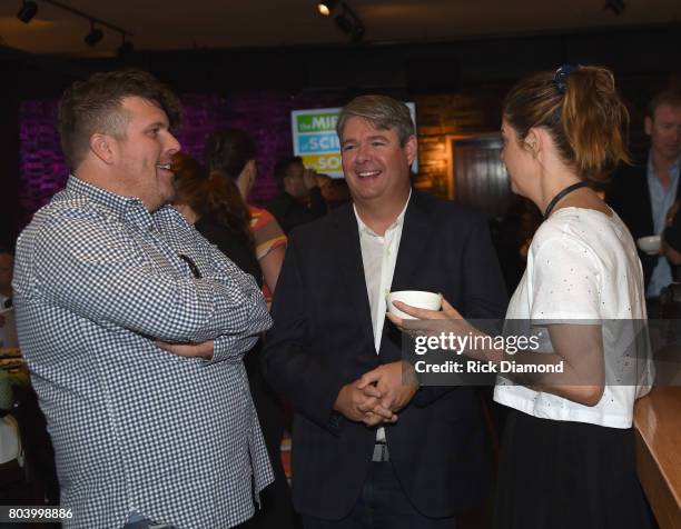 Chip Dorsch, Jay Williams and Janet Weir attend City of Hope Music, Film & Entertainment Industry Kickoff Breakfast honoring Coran Capshaw At City...