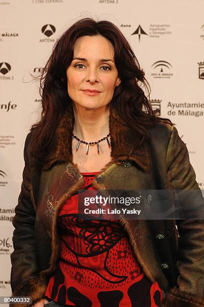 Actress Silvia Marso attends the Malaga Film Festival launch party, held at Reina Bruja club on March 27, 2008 in Madrid, Spain.