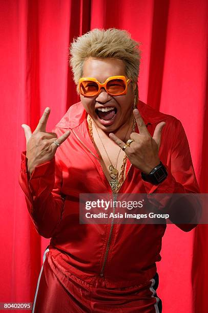 man in hip hop outfit having fun - asian rapper stock pictures, royalty-free photos & images