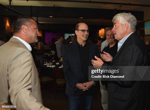 Jason Morey of 19 Entertainment, City of Hope's Bruce Resnikoff, Dr. Russell Rockne and Honoree Coran Capshaw founder Red Light Managment attend City...