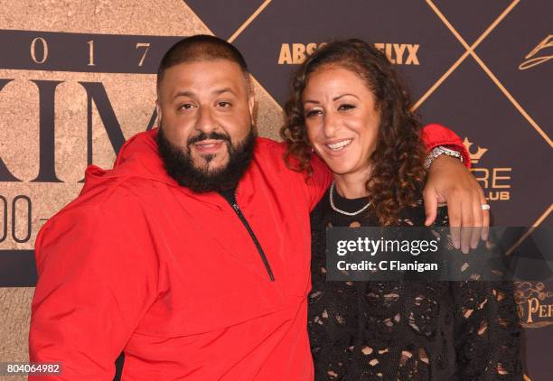 Khaled, Nicole Tuck arrive at the The 2017 MAXIM Hot 100 Party at Hollywood Palladium on June 24, 2017 in Los Angeles, California.