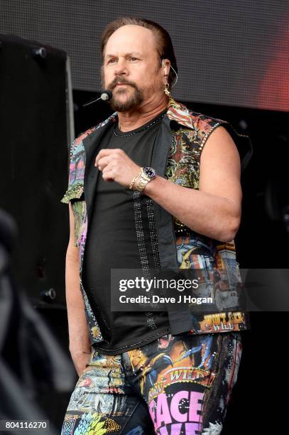 Harry Wayne Casey of KC & The Sunshine Band performs on stage at the Barclaycard Presents British Summer Time Festival in Hyde Park on June 30, 2017...