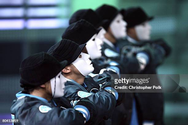 Dance crew JabbaWockeez perform during the live finale of Randy Jackson Presents America's Best Dance Crew on March 27, 2008 in Culver City,...