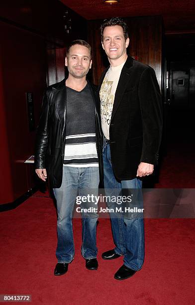 Robert Royston, Producer "Love N' Dancing" and Tom Malloy attend the post screening reception at Departure Studios in Los Angeles, California on...